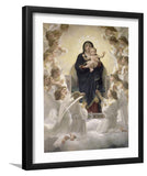 La Vierge aux anges - Framed Prints, Painting Art, Art Print, Framed Art, Black Frame