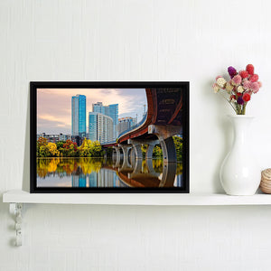 Lady Bird Bridge Framed Canvas Wall Art - Framed Prints, Prints for Sale, Canvas Painting