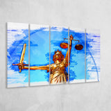 Lady Justice 5 Piece B Canvas Prints Wall Art Decor, Multi Panels,Large Canvas, Home Decor