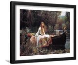 Lady Of Shallot By John William Waterhouse-Canvas art,Art Print,Frame art,Plexiglass cover