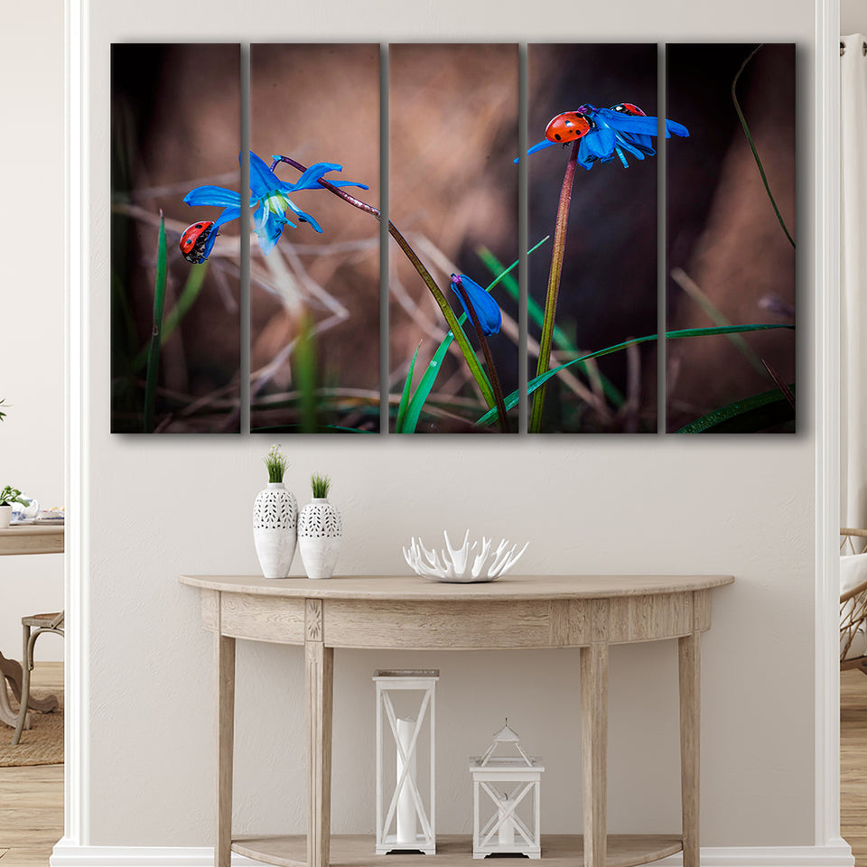 Ladybug Multi Panel Ladybug Extra Large Canvas Prints Multi Panels B Wall Art Prints Home Decor