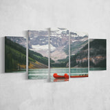 Lake Louise Photo Canada National Park Nature Landscapes Multi Panels,Canvas Prints Wall Art Home Decor