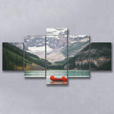 Lake Louise Photo Canada National Park Nature Landscapes Multi Panels,Canvas Prints Wall Art Home Decor