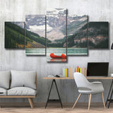 Lake Louise Photo Canada National Park Nature Landscapes Multi Panels,Canvas Prints Wall Art Home Decor