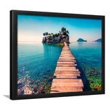 Lake Pier Framed Art Prints Wall Art Decor, Framed Picture, Home Decor