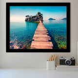 Lake Pier Framed Art Prints Wall Art Decor, Framed Picture, Home Decor