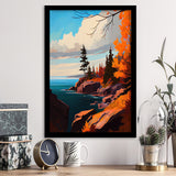 Lake Superior Retro Art Print, City Art Print, Framed Art Print Wall Art Home Decor, Framed Picture