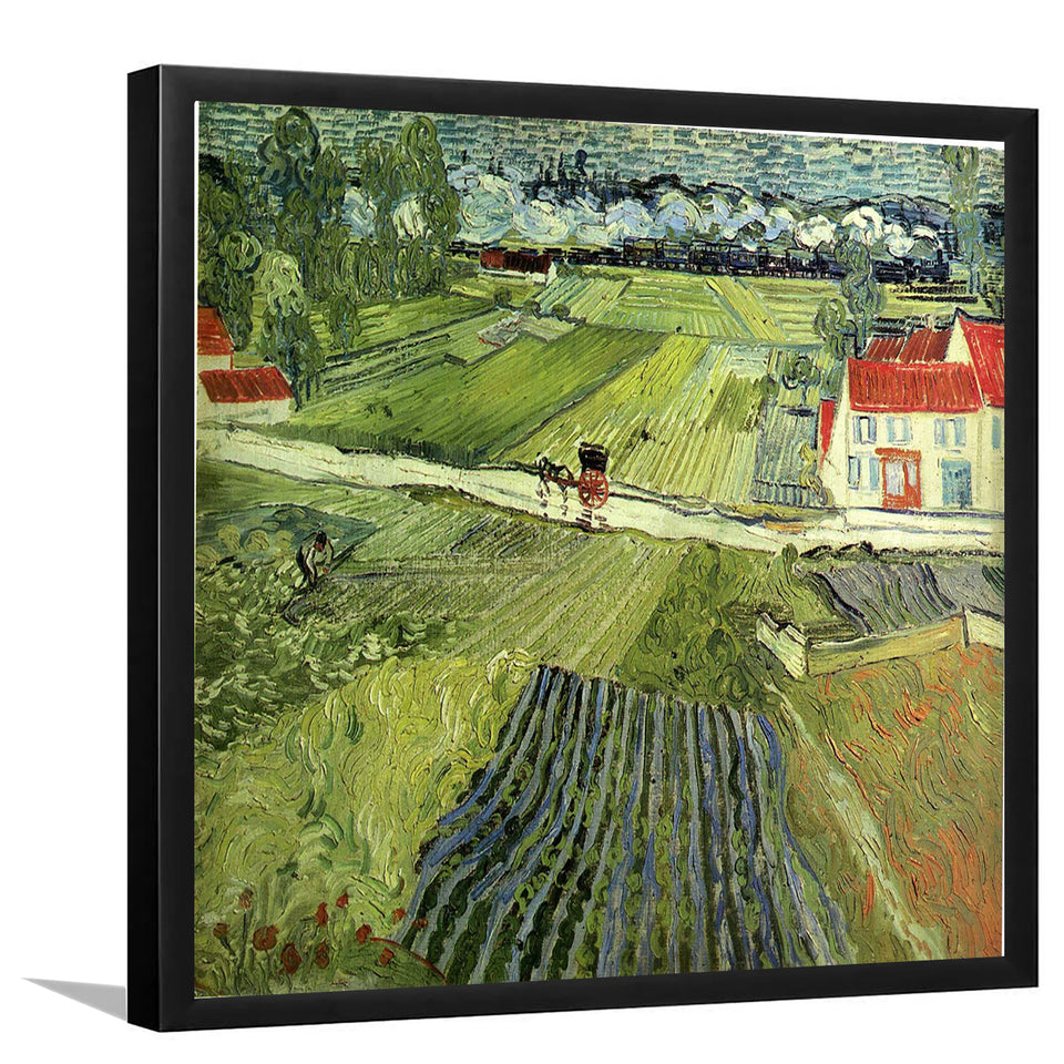 Landscape At Auvers After The Rain By Vincent Van GoghArt Print,Canvas Art,Frame Art,Plexiglass Cover