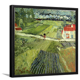 Landscape At Auvers After The Rain By Vincent Van GoghArt Print,Canvas Art,Frame Art,Plexiglass Cover