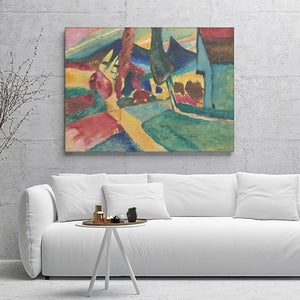 Landscape With Alamos By Vasily Kadinsky Canvas Wall Art - Canvas Prints, Prints for Sale, Canvas Painting, Canvas On Sale