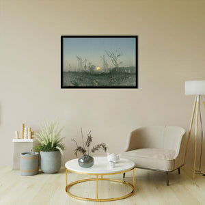 Landscape With Moon By Isaac Levitan-Art Print,Canvas Art,Frame Art,Plexiglass Cover