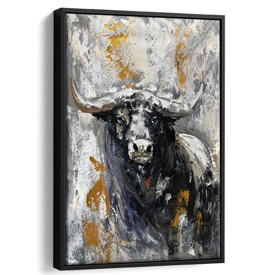 Large Abstract Cow Painting Framed Canvas Prints Wall Art - Painting Canvas, Framed Picture, Home Art Decor