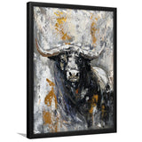 Large Abstract Cow Painting Framed Art Print Wall Decor - Painting Art, Framed Picture, Home Decor