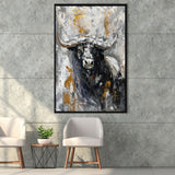 Large Abstract Cow Painting Framed Canvas Prints Wall Art - Painting Canvas, Framed Picture, Home Art Decor