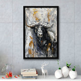 Large Abstract Cow Painting Framed Canvas Prints Wall Art - Painting Canvas, Framed Picture, Home Art Decor