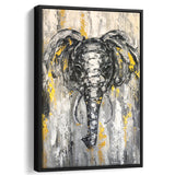 Large Abstract Elephant Painting Modern Abstract Elephant Framed Canvas Prints Wall Art - Painting Canvas, Framed Picture, Home Art Decor