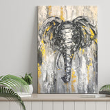 Large Abstract Elephant Painting Modern Abstract Elephant Canvas Prints Wall Art - Painting Canvas, Wall Decor, Home Decor