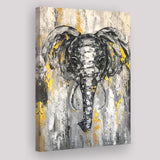 Large Abstract Elephant Painting Modern Abstract Elephant Canvas Prints Wall Art - Painting Canvas, Wall Decor, Home Decor
