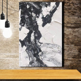 Large Black And White Painting On Canvas Canvas Prints Wall Art - Painting Canvas, Wall Decor, Home Decor