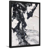 Large Black And White Painting On Framed Art Print Wall Decor - Painting Art, Framed Picture, Home Decor