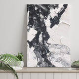 Large Black And White Painting On Canvas Canvas Prints Wall Art - Painting Canvas, Wall Decor, Home Decor