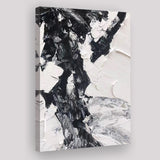 Large Black And White Painting On Canvas Canvas Prints Wall Art - Painting Canvas, Wall Decor, Home Decor