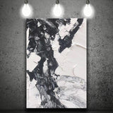 Large Black And White Painting On Canvas Canvas Prints Wall Art - Painting Canvas, Wall Decor, Home Decor