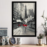 Large City Abstract Painting Art New York Painting Cityscape Framed Art Print Wall Decor - Painting Art, Framed Picture, Home Decor