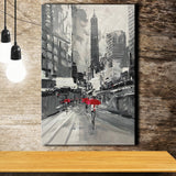 Large City Abstract Painting Art New York Painting Cityscape Canvas Prints Wall Art - Painting Canvas, Wall Decor, Home Decor