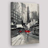 Large City Abstract Painting Art New York Painting Cityscape Canvas Prints Wall Art - Painting Canvas, Wall Decor, Home Decor