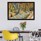 Large Shade Trees By Vincent Van Gogh Framed Canvas Wall Art - Framed Prints, Canvas Prints, Prints for Sale, Canvas Painting