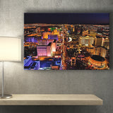 Las Vegas, Las Vegas Skyline Canvas Prints Wall Art Home Decor - Painting Canvas, Ready to hang