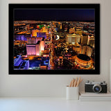 Las Vegas, Las Vegas Skyline Framed Art Prints Wall Art Decor,Black Frame, Ready to hang
