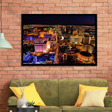 Las Vegas, Las Vegas Skyline Framed Art Prints Wall Art Decor,Black Frame, Ready to hang