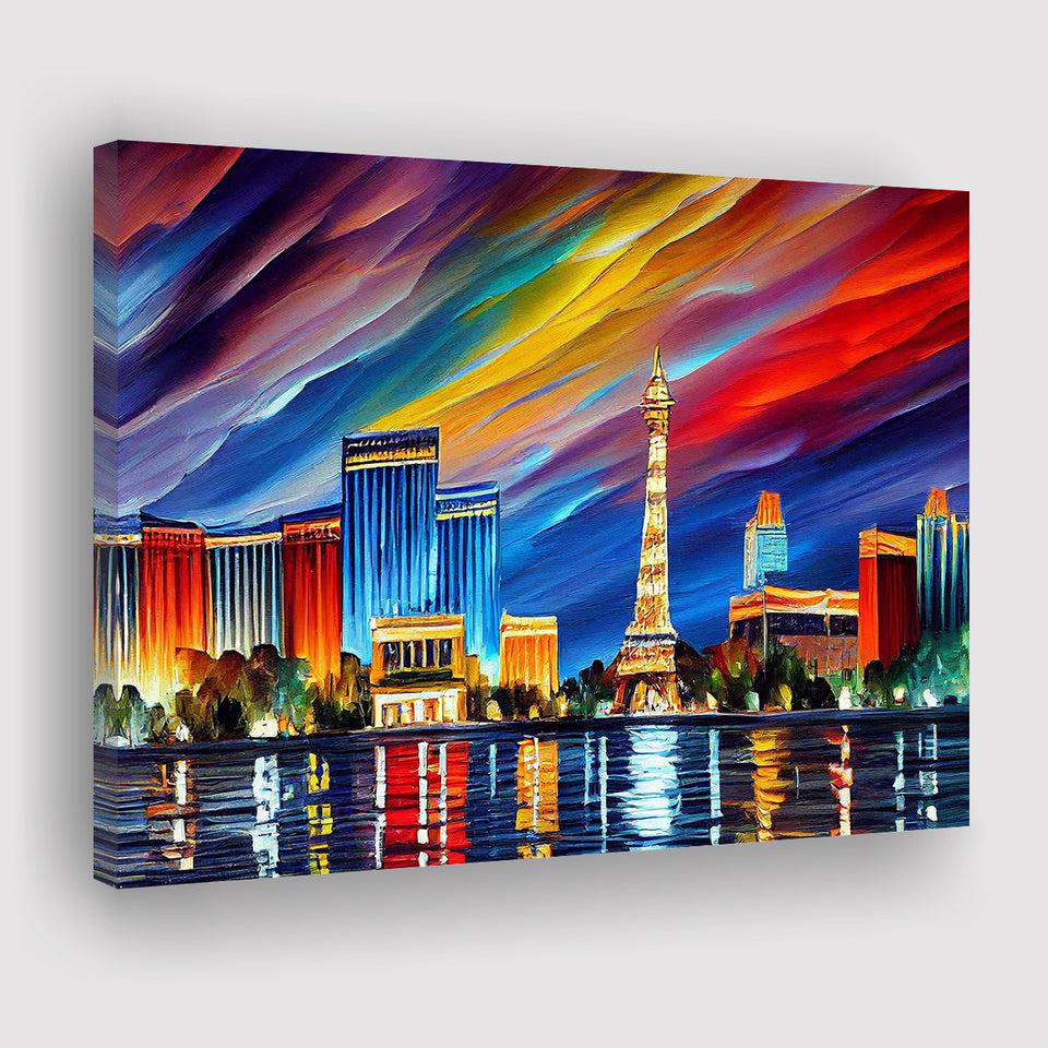 Las Vegas Nevada Skyline Las Vegas Painting Wall Art, Sport Art Prints Fan  Gift, Canvas Prints Wall Art Decor