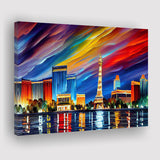 Las Vegas Nevada Skyline Las Vegas Painting Wall Art, Sport Art Prints Fan Gift, Canvas Prints Wall Art Decor