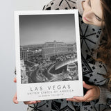 Las Vegas, Usa Black And White Art Canvas Prints Wall Art Home Decor