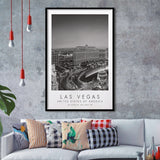 Las Vegas, Usa Black And White Art Framed Art Prints Wall Art Decor, Framed Picture