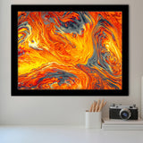 Lava Flow Framed Art Print Wall Decor - Painting Art, Framed Picture, Home Decor