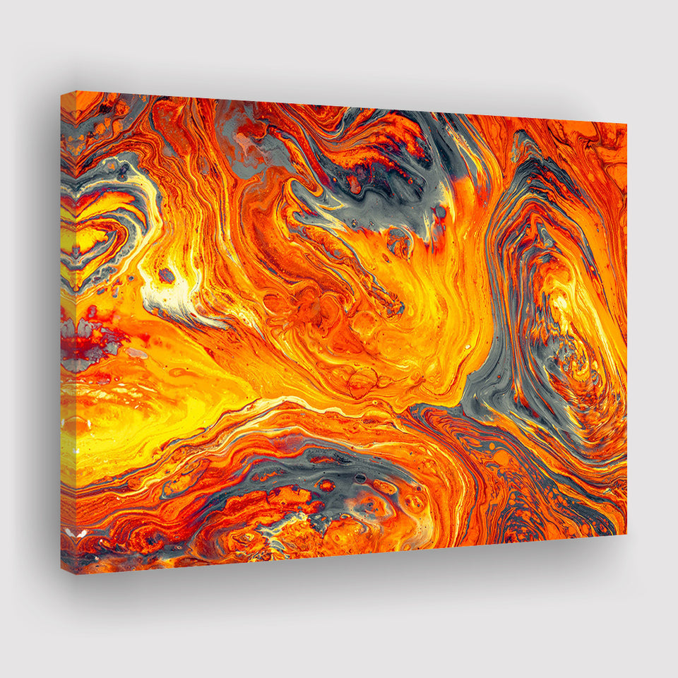 Lava Flow Canvas Prints Wall Art - Painting Canvas,Wall Decor,Art Print,Home Decor