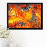 Lava Flow Framed Canvas Prints Wall Art - Painting Canvas,Framed Picture,Home Art Wall Decor
