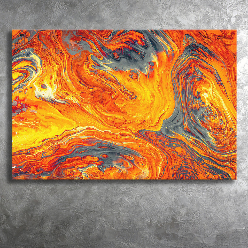 Lava Flow Canvas Prints Wall Art - Painting Canvas,Wall Decor,Art Print,Home Decor