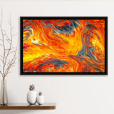 Lava Flow Framed Canvas Prints Wall Art - Painting Canvas,Framed Picture,Home Art Wall Decor