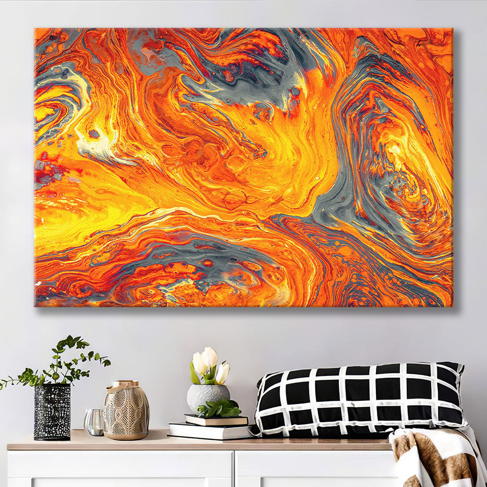 Lava Flow Canvas Prints Wall Art - Painting Canvas,Wall Decor,Art Print,Home Decor
