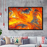 Lava Flow Framed Art Print Wall Decor - Painting Art, Framed Picture, Home Decor