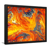 Lava Flow Framed Art Print Wall Decor - Painting Art, Framed Picture, Home Decor
