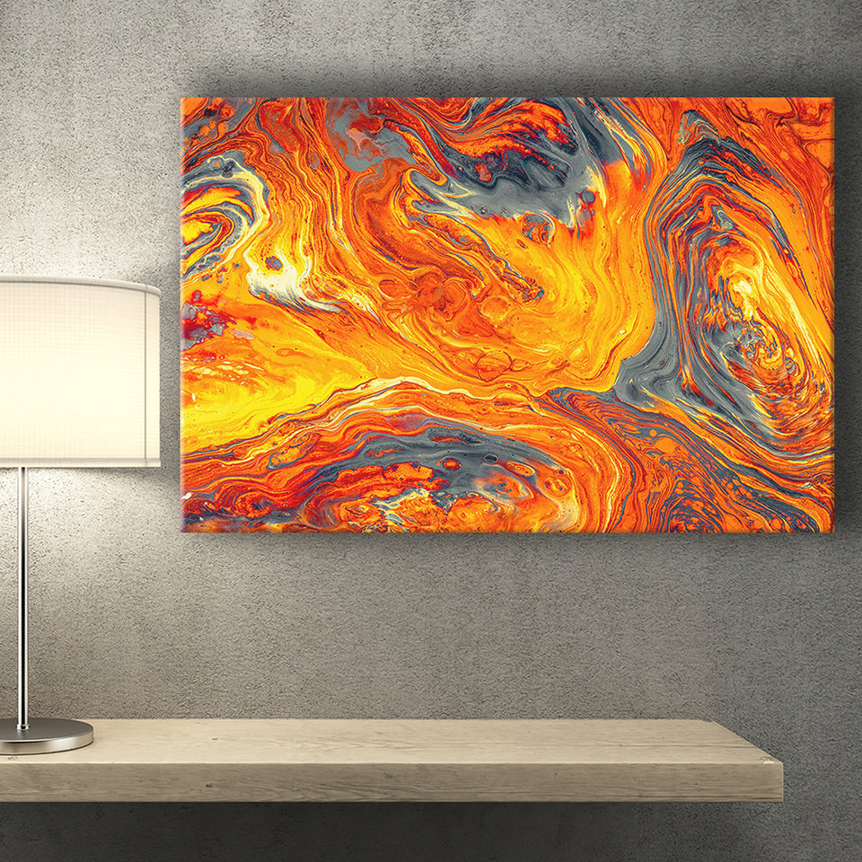 Lava Flow Canvas Prints Wall Art - Painting Canvas,Wall Decor,Art Print,Home Decor