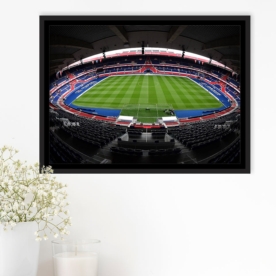 Le Parc des Princes stadium, Stadium Canvas, Sport Art, Gift for him, Framed Canvas Prints Wall Art Decor, Framed Picture