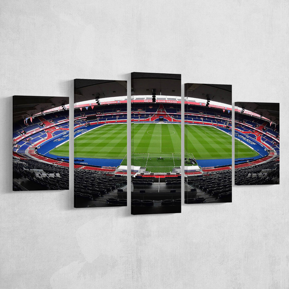Le Parc des Princes stadium, Stadium Canvas, Sport Art, Large Canvas, Multi Panels, Canvas Prints Wall Art Decor