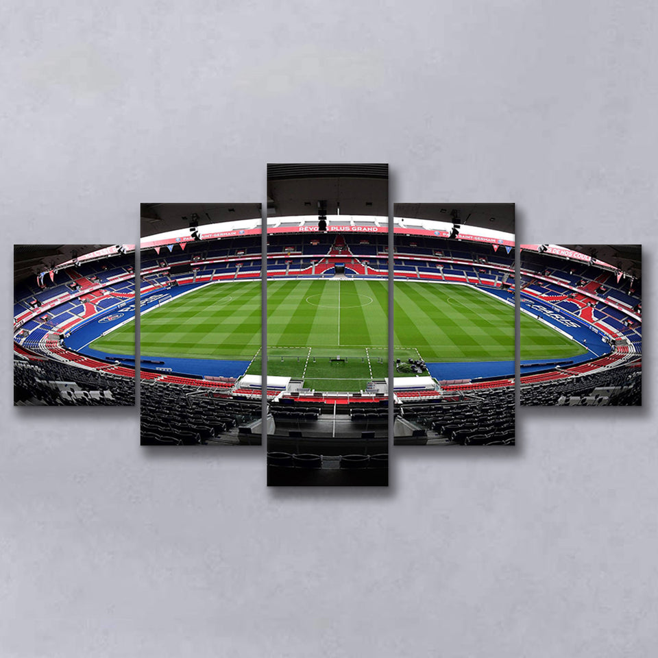 Le Parc des Princes stadium, Stadium Canvas, Sport Art, Large Canvas, Multi Panels, Canvas Prints Wall Art Decor